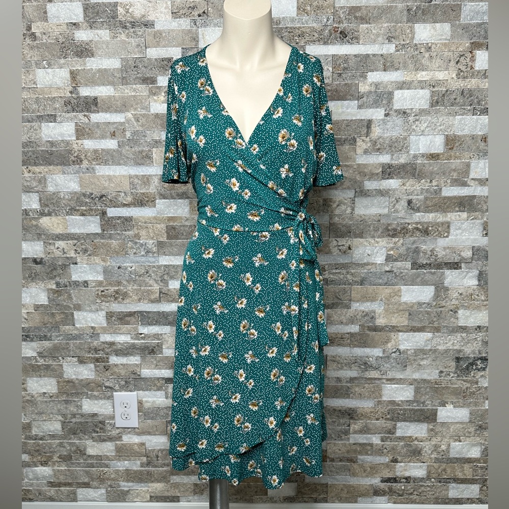 Floral Wrap-dress